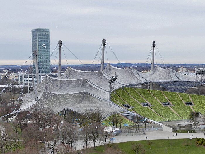 Munich Olympic Stadium by Frei Otto
